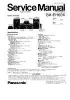 Technics - SAEH-60-X - Service manual 